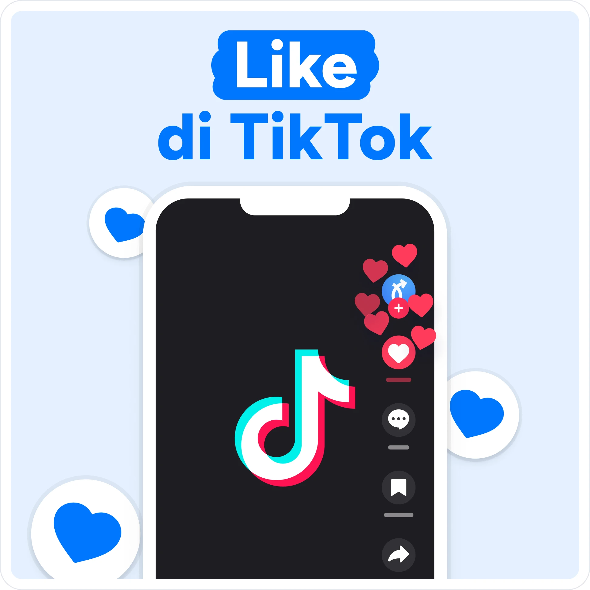 Compra likes per TikTok Mockup