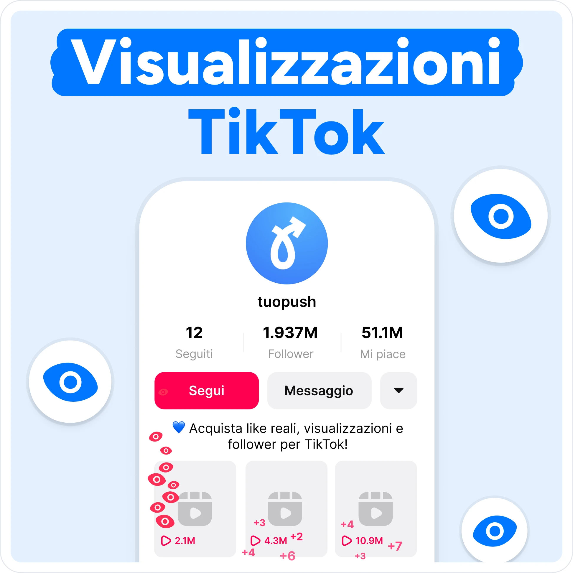 Compra visualizzazioni TikTok Mockup