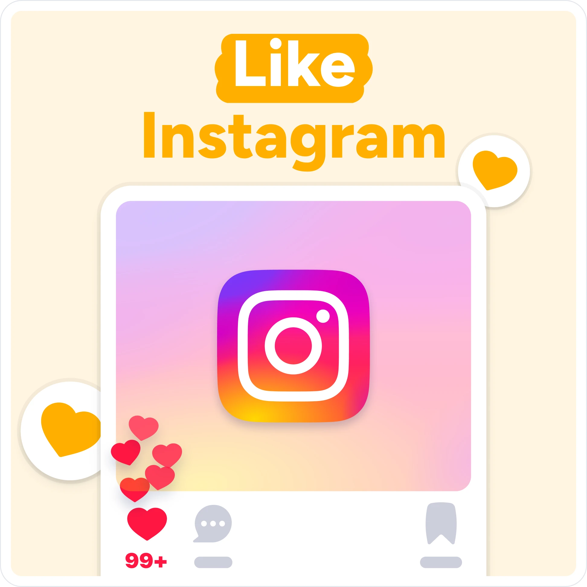Compra likes su Instagram Mockup