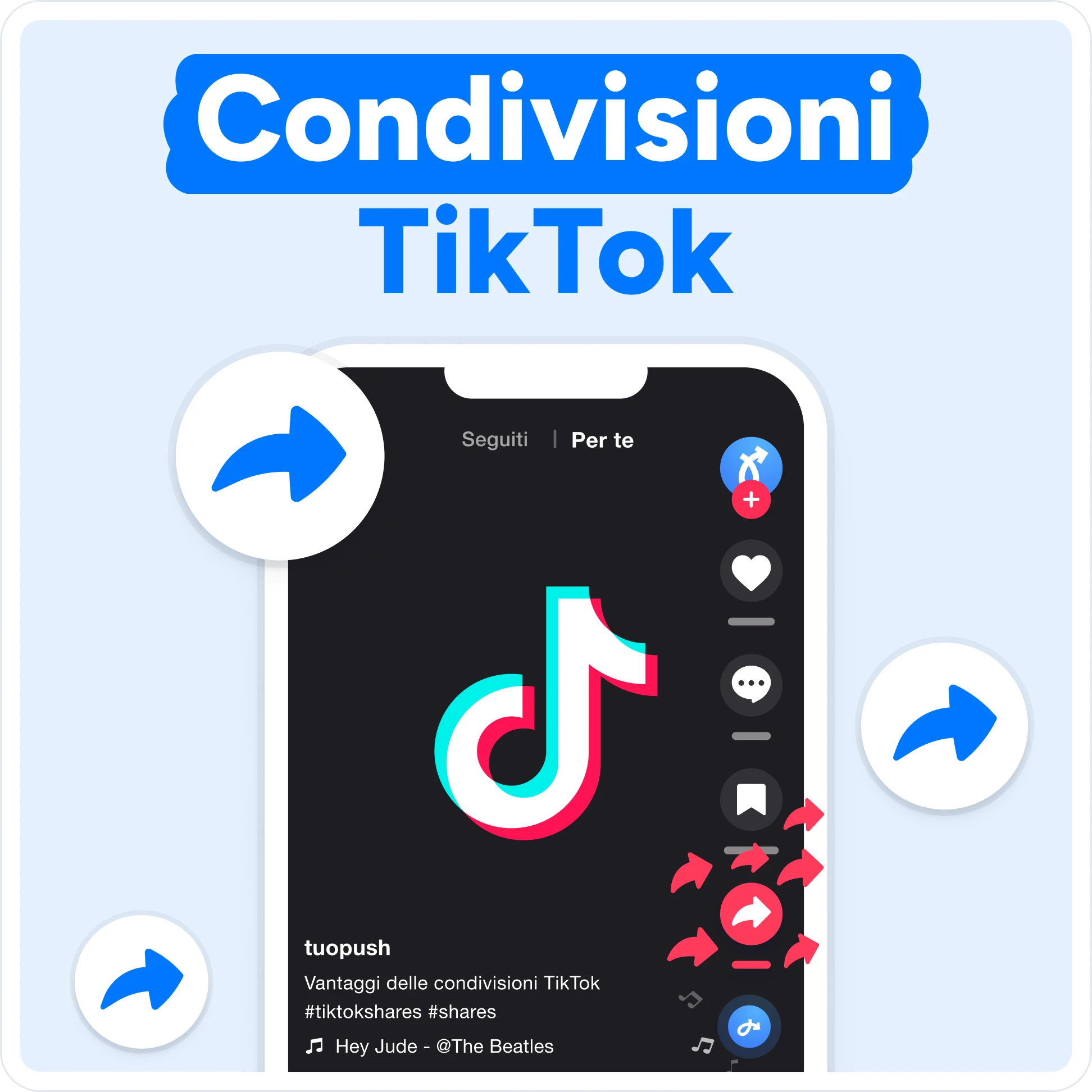 Compra condivisioni TikTok Mockup