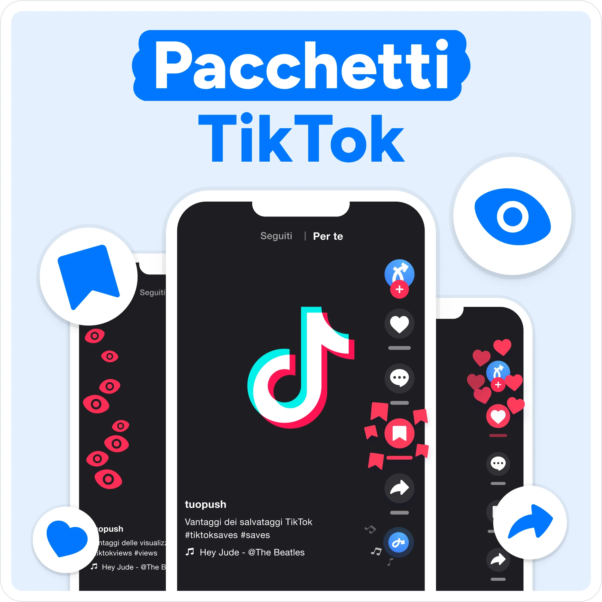 Compra pacchetti TikTok Mockup