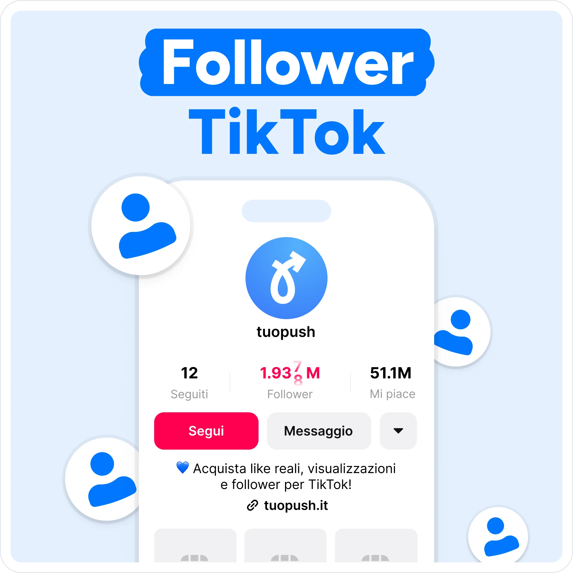 Compra follower TikTok Mockup